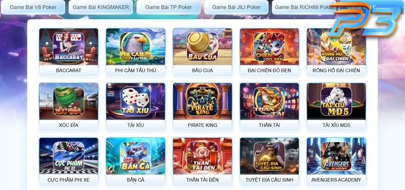 Các bước tải game bài P3 cụ thể và chi tiết